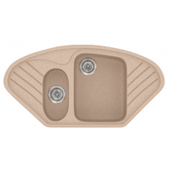 Ένθετος Νεροχύτης Γρανιτένιος Συνθετικός Sanitec 302 Classic 96x51cm Granite Sand